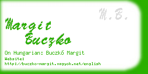 margit buczko business card