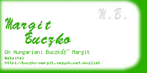 margit buczko business card